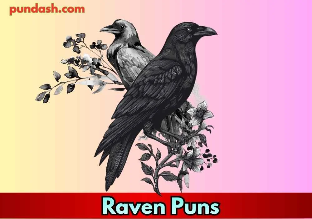 Funny raven puns for social posts