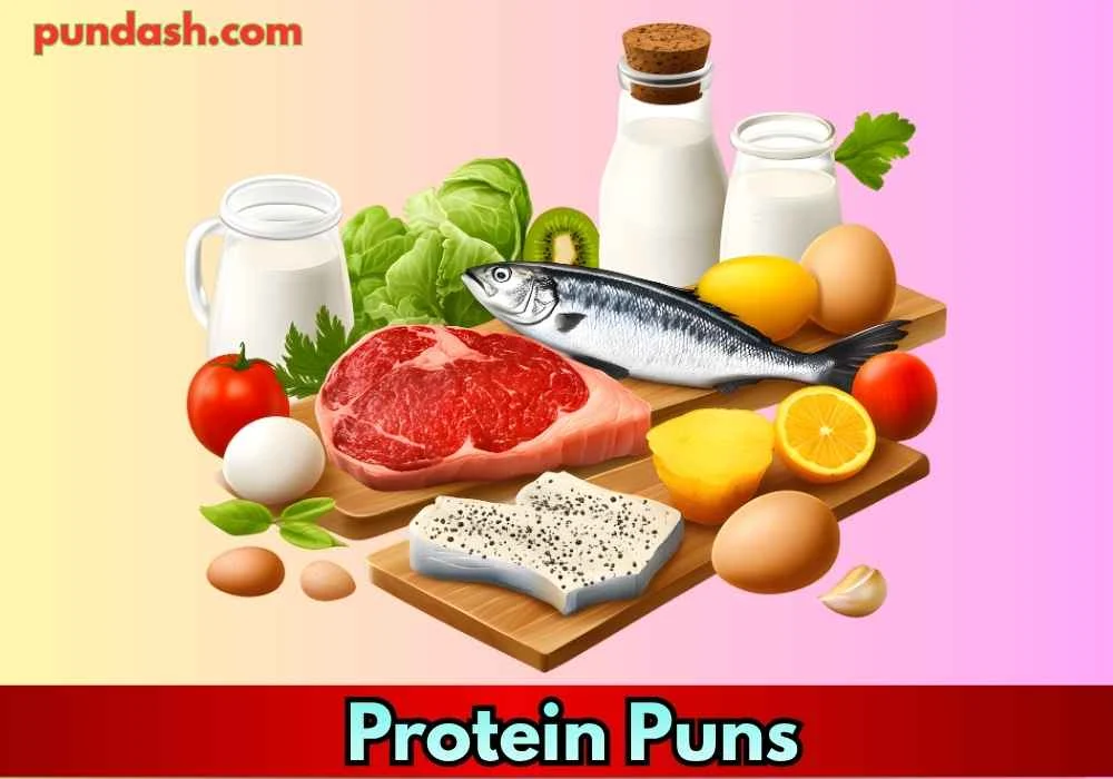 Protein Caption Puns for Social Media